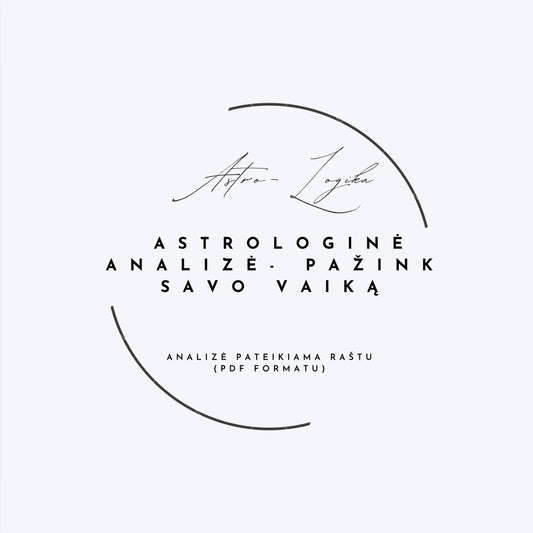 Pažink savo vaiką - astrologinė analizė